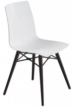 Стул пластиковый Papatya X-Treme-S Wox Beech Wood, венге, белый