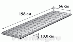 Коврик Alexika Comfort Plus 198x66x10