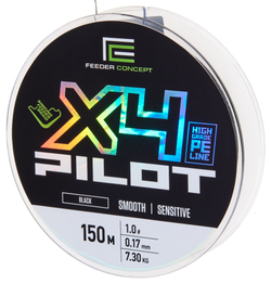 Шнур плетёный Feeder Concept Pilot x4 BRAID Black 150/017