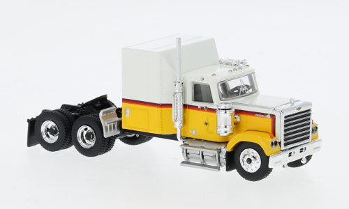 Тягач Chevrolet Bison, белый/желтый, 1980, 1:87