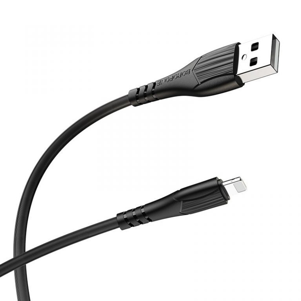 Кабель Borofone BX37 USB-Lightning 2.4А 1м PVC Black
