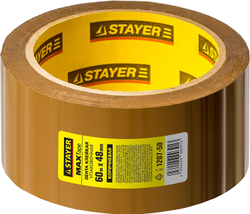 STAYER 48 мм, 60 м, 45 мкм, коричневая, клейкая лента (1207-50)