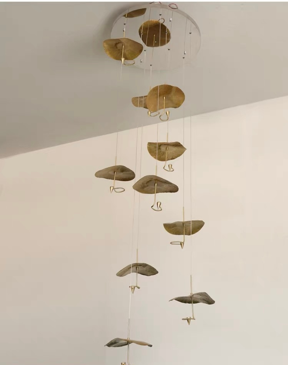 Pendant design lamp Gold Moon by Catellani & Smith (10 lampshades)