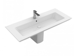 Раковина подвесная/встраиваемая Villeroy &amp; Boch Legato, 100х50 см, перелив, альпийский белый, 4153A501