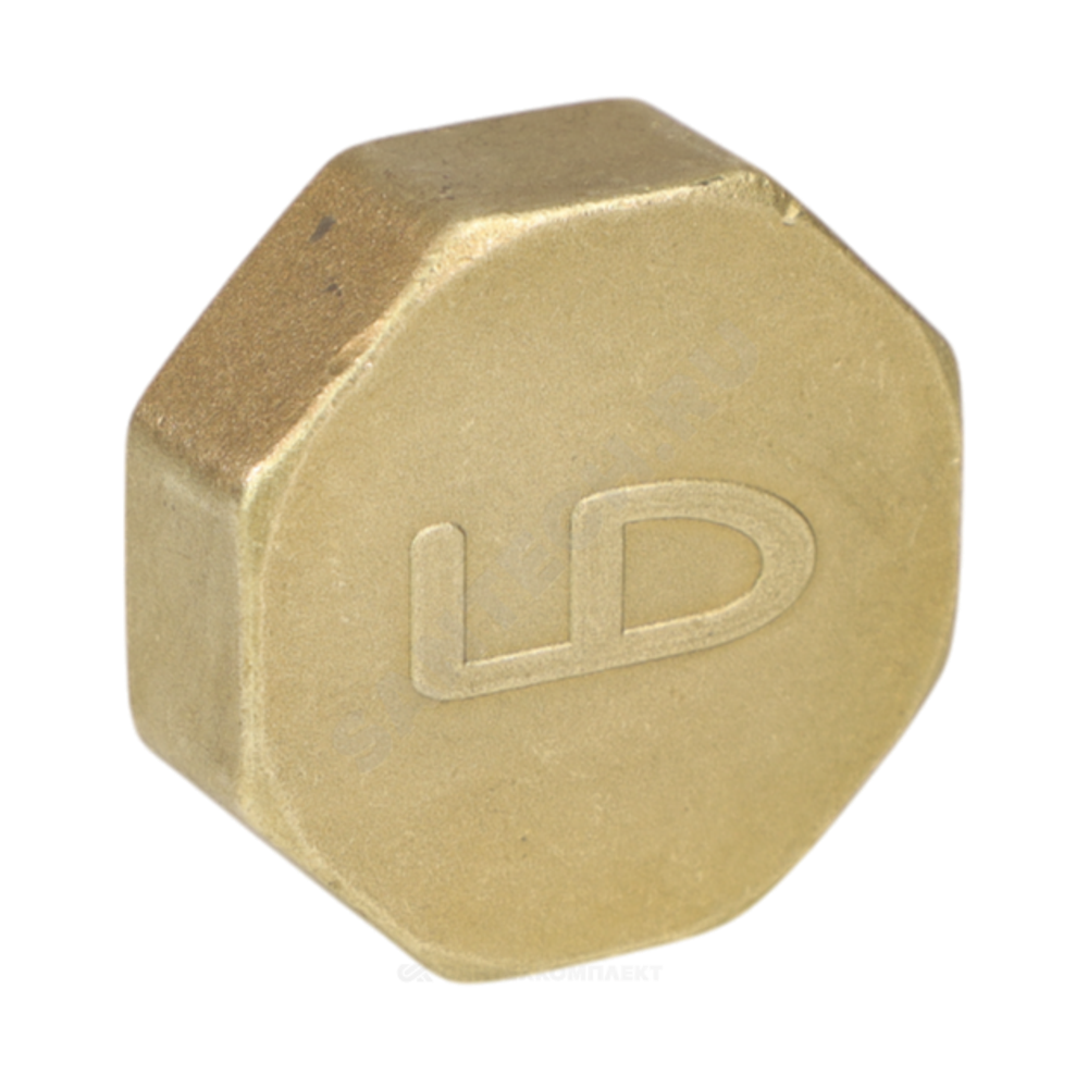 Заглушка латунь Ду 32 (1 1/4") ВР LD LD.65.504.32