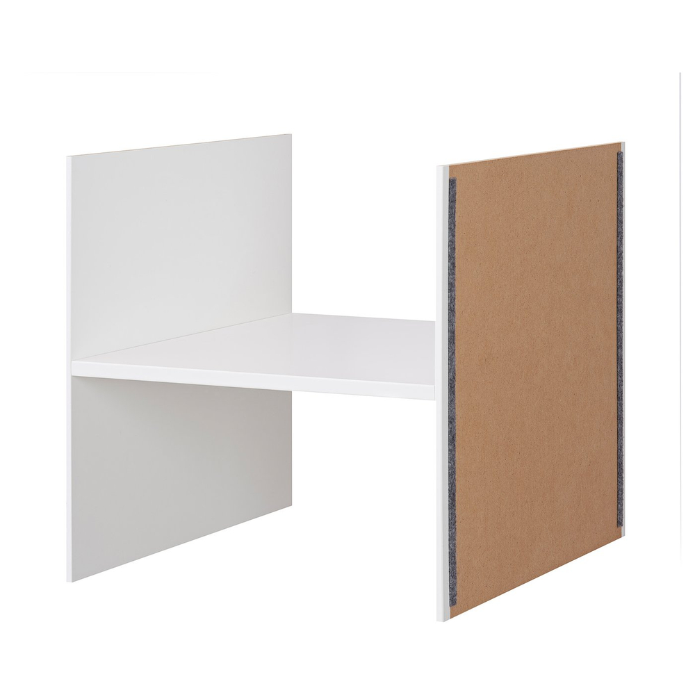 IKEA KALLAX  (ИКЕА КАЛЛАКС)  -  Вставка с 1 полкой - белый 33х33 см