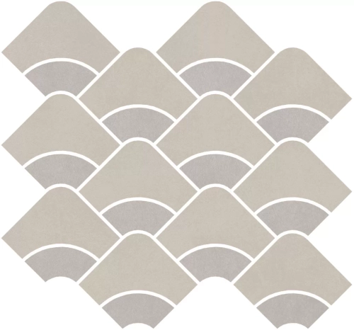 Керамический декор KERAMA MARAZZI ТАДЕЛАКТ наборный серый светлый, серый матовый обрезной 30x28 / 9 мм. / KMD2HID007BR