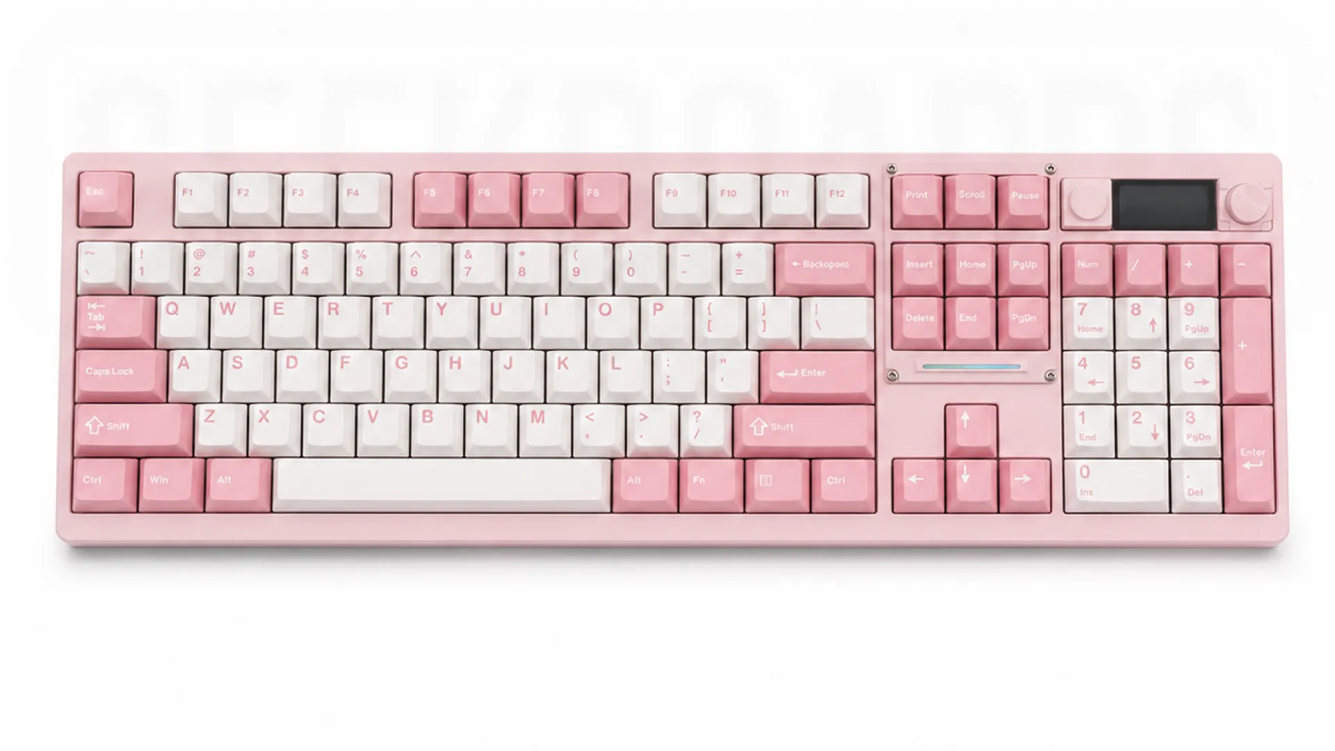 Chilkey ND104 Soft Pink — клавиатура на белом фоне