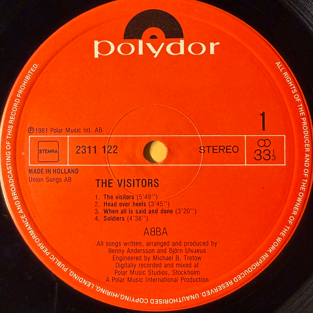ABBA – The Visitors (Голландия 1981г.)