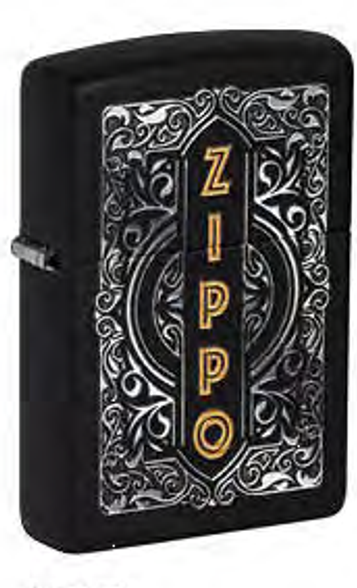 Цена наЗажигалка ZIPPO Classic с покрытием Black Matte, латунь/сталь, черная