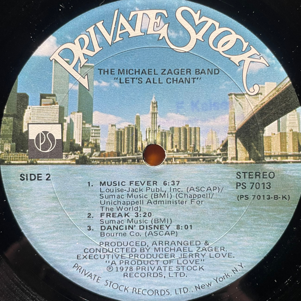 The Michael Zager Band ‎– Let's All Chant (США 1978г.)