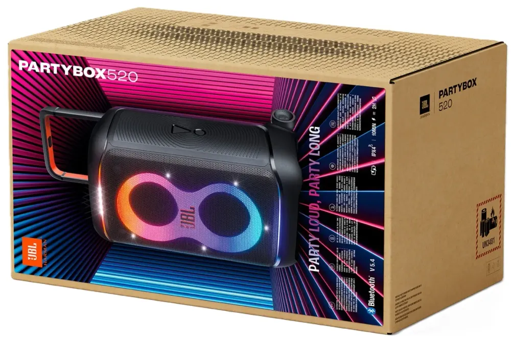 Портативная аудиосистема JBL PARTYBOX 520, черный - 14