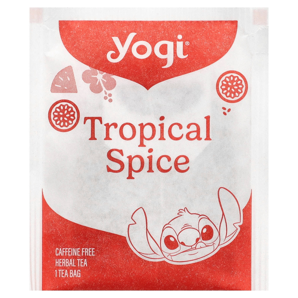 Yogi Tea, травяной чай, тропические пряности, без кофеина, 16 чайных пакетиков, 32 г (1,12 унции)