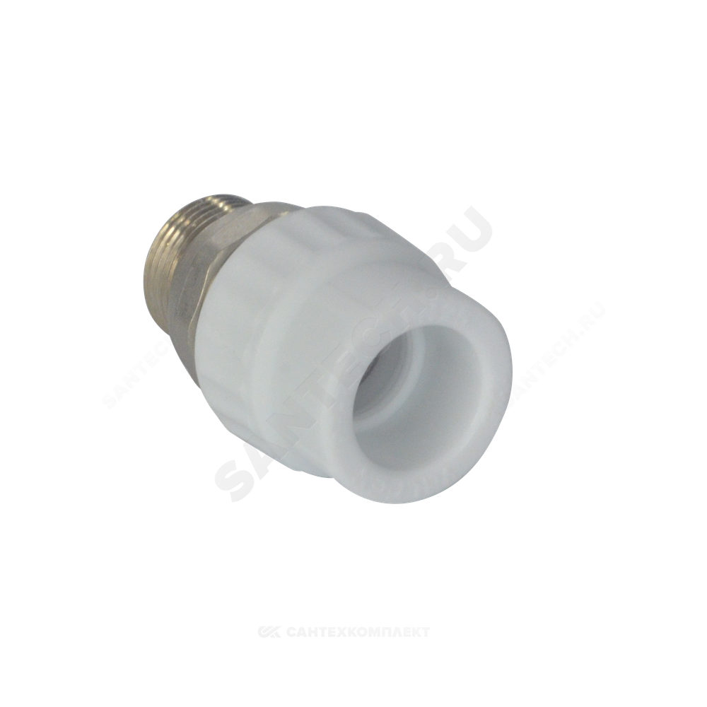 Муфта PP-R комбинированная разъемная белая Дн 20х1/2" НР для радиатора VALFEX 10159020