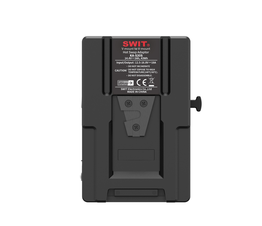 Аккумуляторная площадка-переходник SWIT KA-S30S с V-Mount на V-Mount для горячей замены