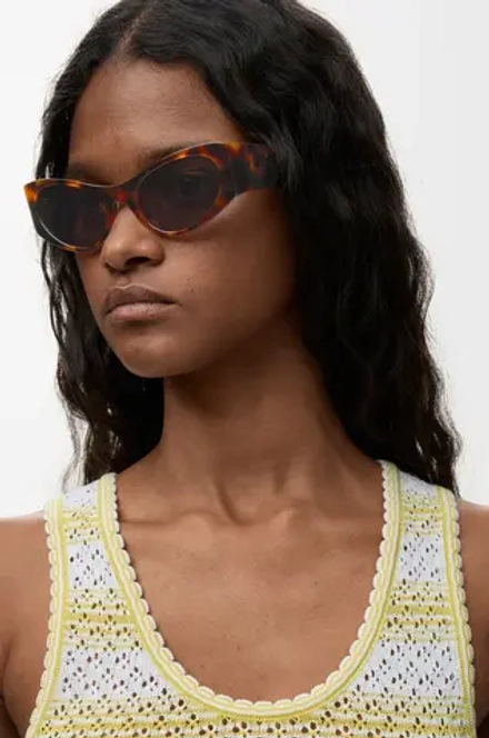 Loewe Солнцезащитные очки Flash Small Cat-Eye, черепаховый