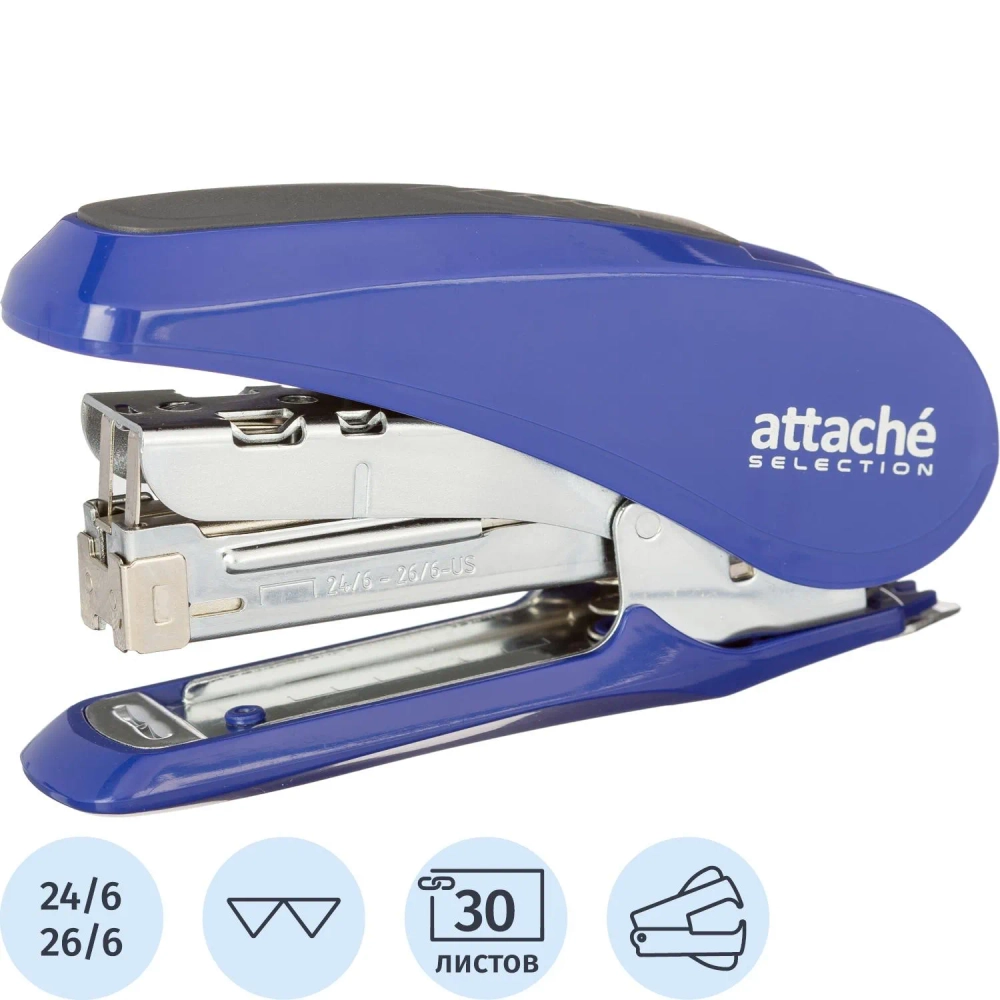 Степлер Attache (Attache Selection) MSBL24301 до 30 листов синий энергосберегающий