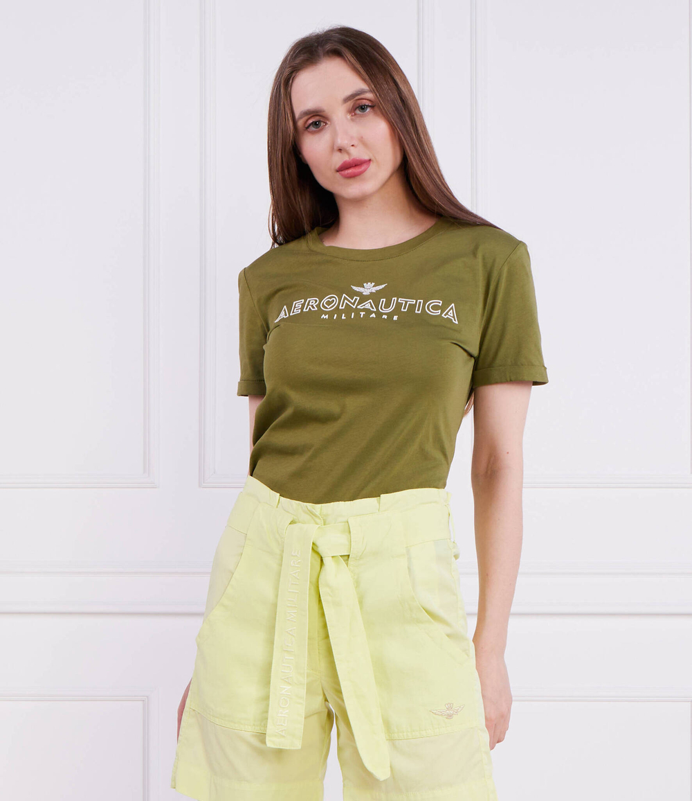 Футболка Aeronautica Militare - хаки(TS2105DJ510)