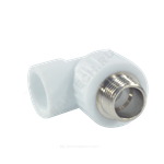 Угольник PP-R комбинированный белый Дн 20х1/2" НР VALFEX 10126020