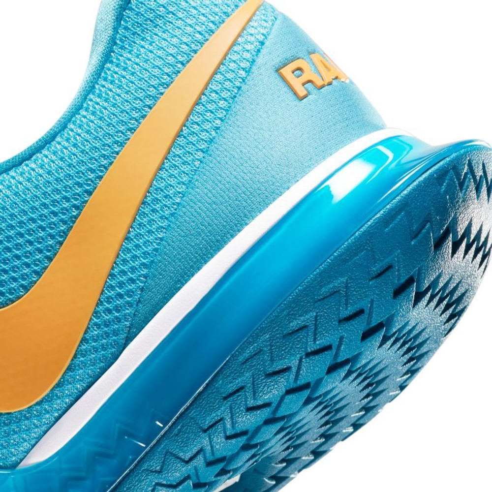 Мужские кроссовки теннисные Nike Zoom Vapor Cage 4 Rafa - Оранжевый, Бирюзовый, зеленый