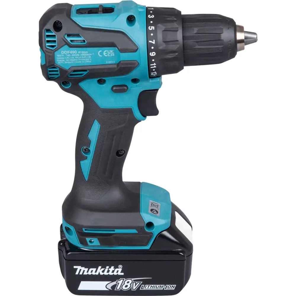 Аккумуляторная дрель-шуруповёрт Makita DDF490SF1J