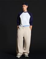 Мужские брюки balloon fit из смягчённого хлопка - BERSHKA