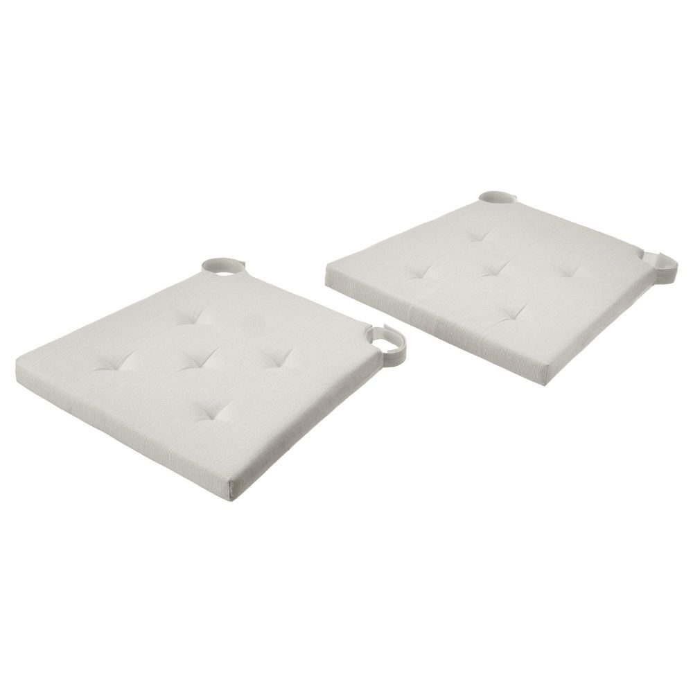 Набор подушек на стул IKEA JUSTINA (ЮСТИНА), Экрю, 42 / 35х40х4 см, 2 шт