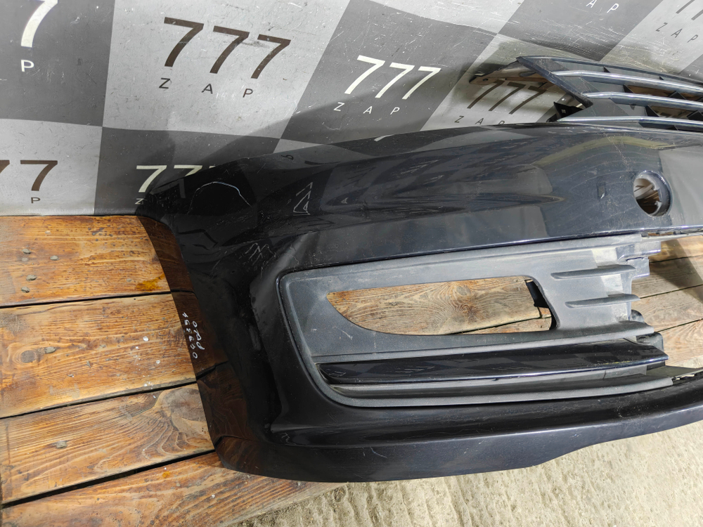 Бампер передний + решетка радиатора Volkswagen Polo 5 15-20 Б/У Оригинал 6RU807221AGRU