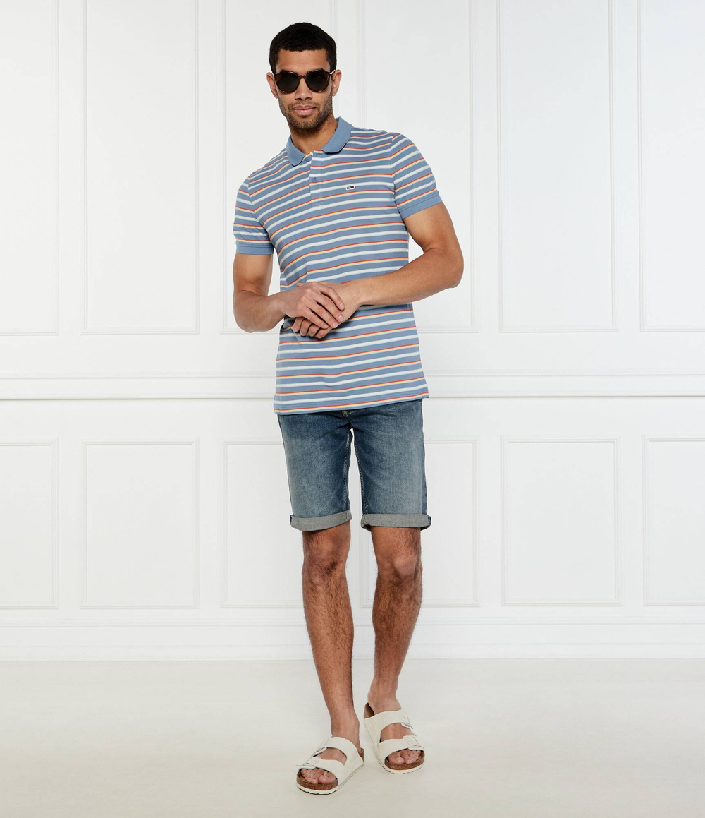 Поло Tommy Jeans - голубой(DM0DM20676)