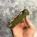 Складной нож QSP QS126-B GAVIAL, клинок D2, зеленая рукоять G10