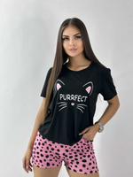 Copy: Пижама шорты и футболка B0191