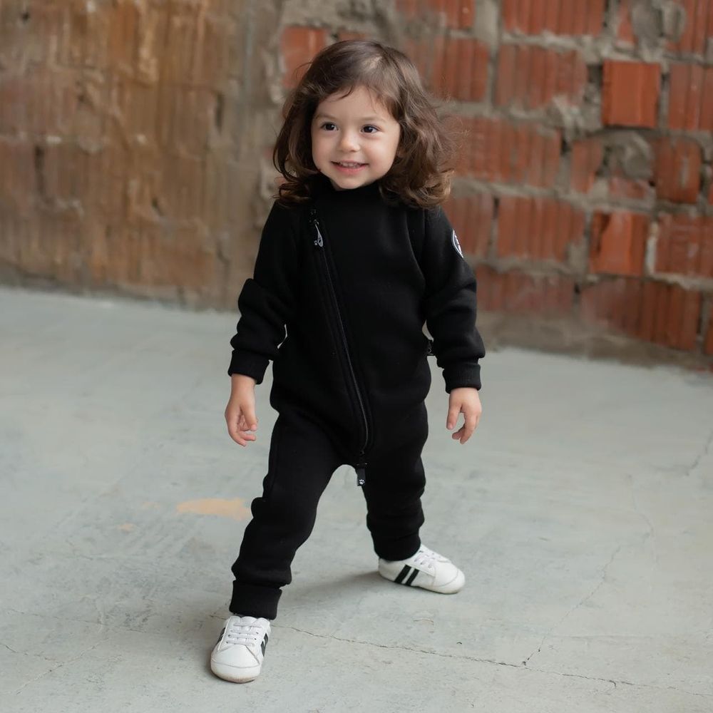 Комбинезон-косуха с клапаном "Уголь" утепленный