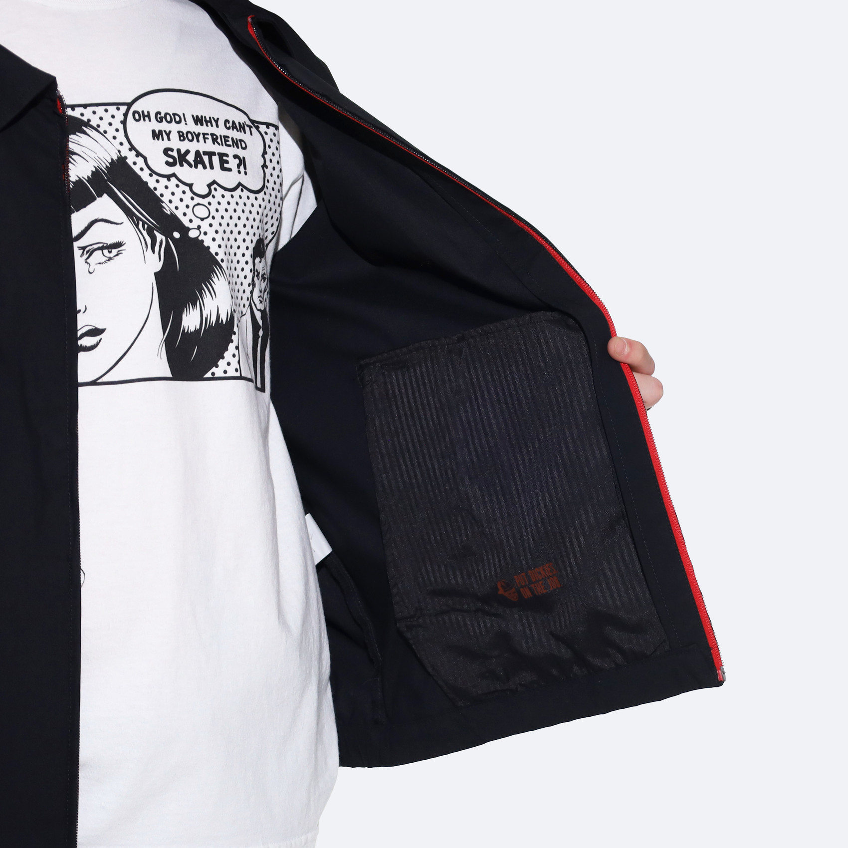 Куртка Dickies Skateboarding Grants Pass Jacket (black) артикул: - купить в магазине Дайс