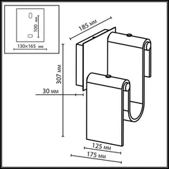Настенный светильник Flow 5106/11WL Odeon Light