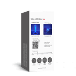 Светящийся фаллоимитатор Strap-on-me Glow-Led Dildo - M (фиолетовый)