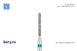 Бор алмазный зеленый  Frank Dental типа FG - D.837KR.010.G.FG