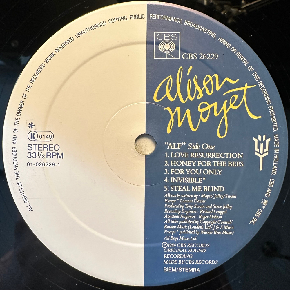 Alison Moyet - Alf (Голландия 1984г.)