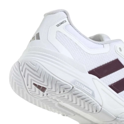Теннисные кроссовки Adidas Solematch Control 2 M - cloud white/maroon/tech grey metallic