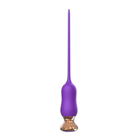 Фиолетовый тонкий стимулятор 23см I-Moon Nipple Vibrator MY-1702