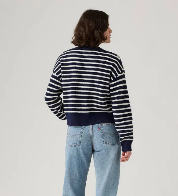 Джемпер женский LEVI'S REESE VNECK SWEATER PARISIENNE STRIPE PE