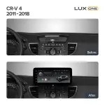 Магнитола для Honda CR-V 2012-2018 - Kuberg монитор 12.5" в стиле LEXUS на Android 12, 2К экран, Быстрая, CarPlay, 4G SIM-слот