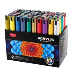 Marker \ Маркер Водостойкие акриловые маркеры, 60 шт./набор, Promarkers