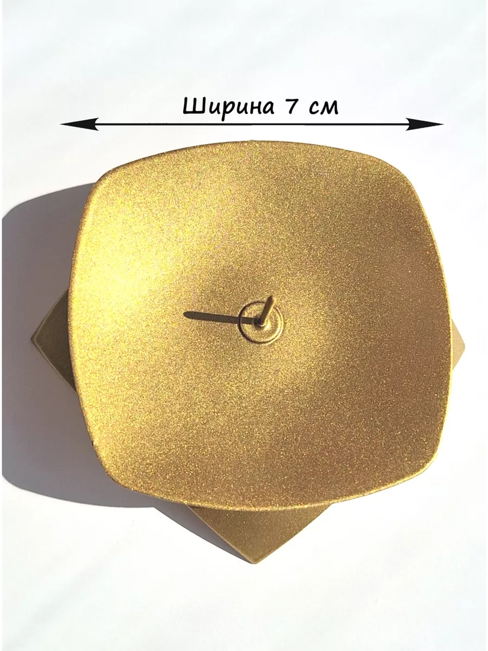 Подсвечник металлический с иглой