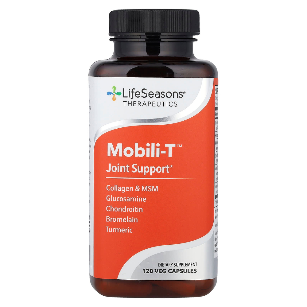 LifeSeasons, Therapeutics, Mobili-T®, поддержка суставов, 120 растительных капсул