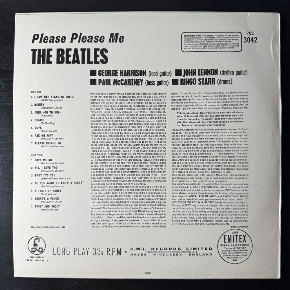 The Beatles ‎– Please Please Me (Швеция)