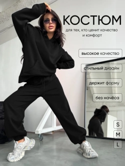 Спортивный костюм весенний без начеса с худи