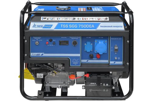Бензогенератор TSS SGG 7500ЕA - [7.5 кВт / 33 А] эл. старт, АКБ