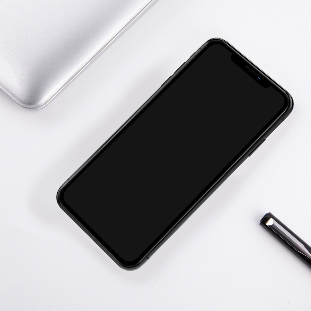 Закаленное стекло 6D с олеофобным покрытием для смартфона iPhone Xs и 11 Pro, черные рамки, G-Rhino