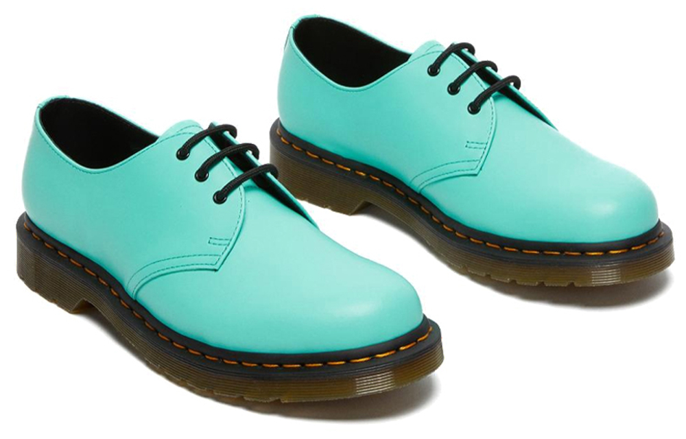 Dr.Martens 1461 Casual Leather Shoes Men"s Low top Mint Green