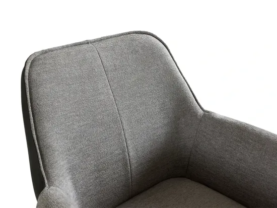 Стул Minotti шенилл и экокожа 938525 цвет серый